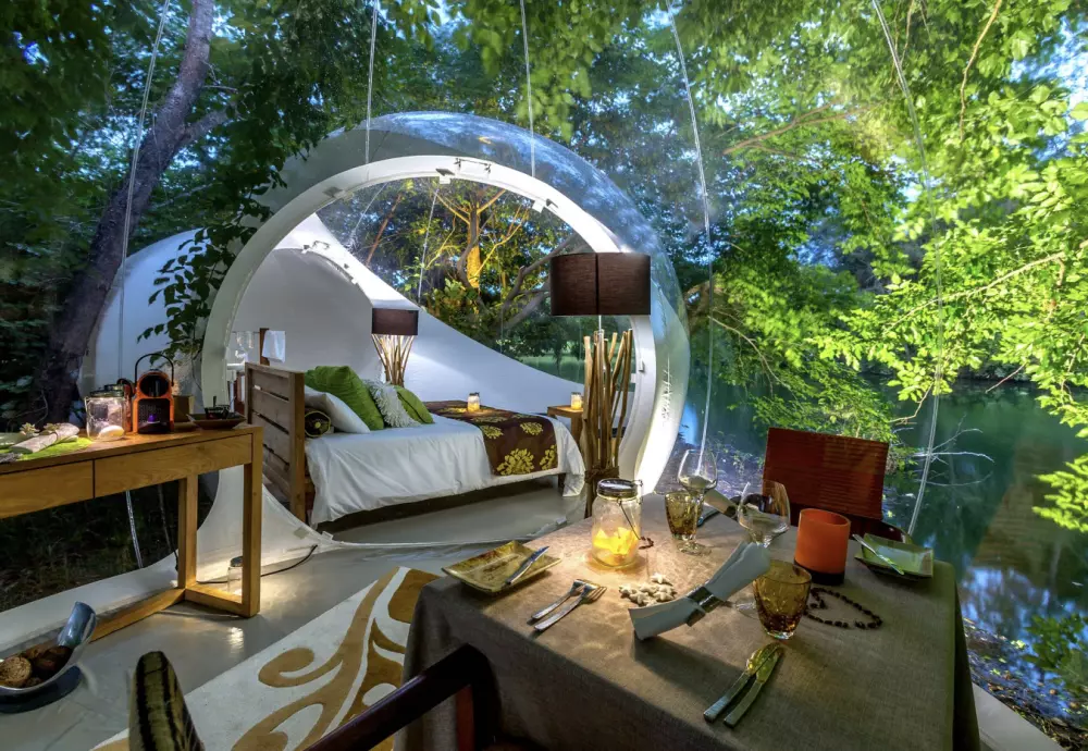 bubble tent party